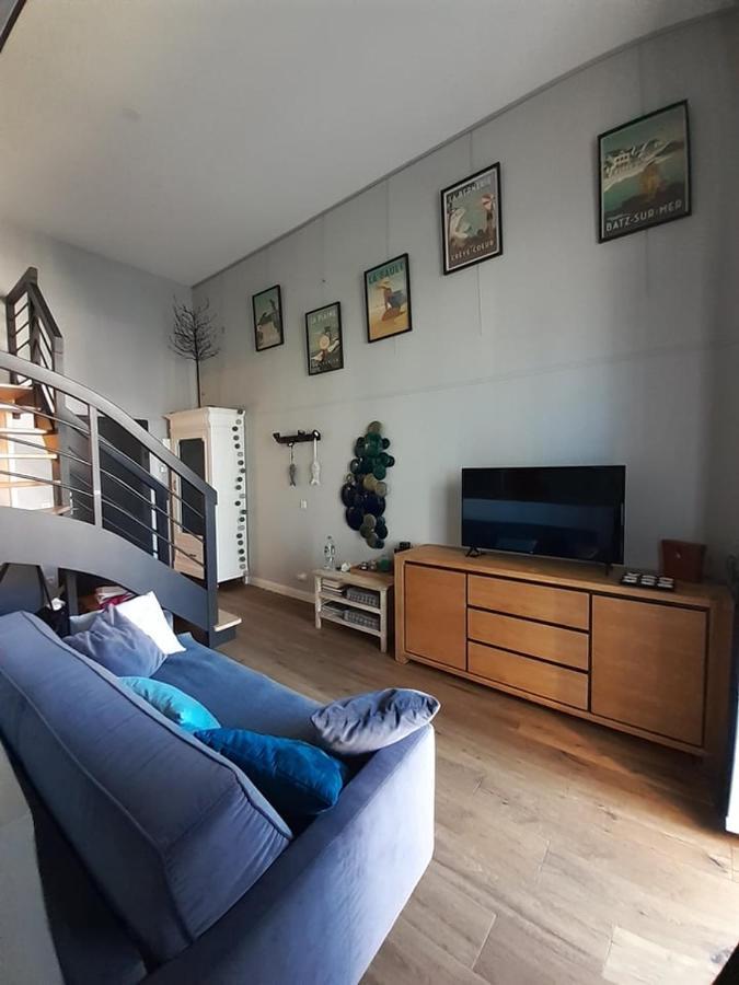Charmant Studio En Duplex Esprit Loft Avec Balcon Vue Mer, Et Piscine Exterieure Le Croisic Exterior foto