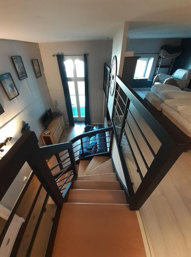 Charmant Studio En Duplex Esprit Loft Avec Balcon Vue Mer, Et Piscine Exterieure Le Croisic Exterior foto